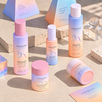 Emballage cosmétique, flacons compte-gouttes en verre dégradé mat pour soins de la peau, 30, 100, 120 ml, ensemble complet, pot à crème, flacon en plastique avec pompe