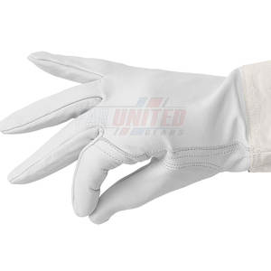 Soft Leather Beekeeping <b>Gloves</b> With Elastic Arm Closure Heavy Duty Beekeeping <b>Gloves</b> With Protective Gauntlet - Product Image 3