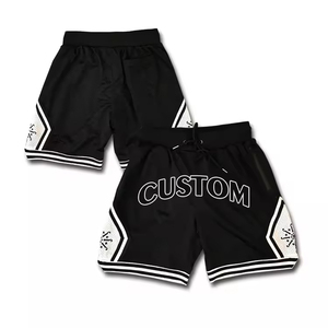 Pantalones Cortos de Verano Unisex, Cintura Elástica, Malla de Algodón de Peso Pesado, Serigrafía Sublimada, Ropa de Calle para Fitness - Product Image 3