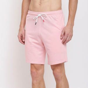 Pantalones cortos de algodón con logotipo impreso personalizado para hombre, patrón sólido, estilo informal, servicio OEM para tallas adultas, hechos en Pakistán - Product Image 4