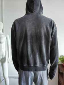 Sweats à capuche délavés à l'acide unisexes personnalisés pour hommes Sweat à capuche surdimensionné et lourd 100% coton lavable au soleil Nouvelle arrivée Hoodies pour hommes - Product Image 3