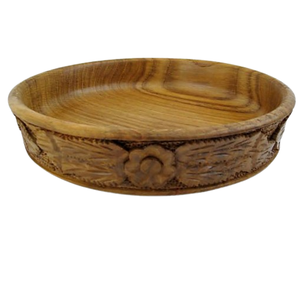 Custom Made Acacia Wooden Food <b>Fruit</b> <b>Bowl</b> Set Hand Carved Design Solid <b>Wood</b> Grain Logo Parties Sustainable Salad <b>Bowl</b> - Product Image 2