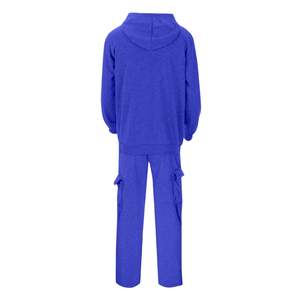 Ensemble de survêtements personnalisés pour hommes Ensembles de jogging Combinaisons de survêtement Ensemble de 2 pièces de haute qualité en coton polyester éponge simple pantalon de survêtement à capuche - Product Image 5