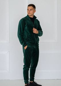 Survêtement de luxe personnalisé pour homme Survêtement en velours Costumes de jogging pour hommes Survêtement en velours - Product Image 5