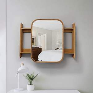 Espejo de Madera Moderno y Multiusos para Baño, de Lujo, para Apartamentos y Hoteles - Product Image 1