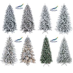 Snow Flocked Artificial Christmas <b>Tree</b> Luxury Frosted Full PVC PE PVC Full PE Hinged Christmas <b>Tree</b> 150 180 210 240 270 300 cm - Product Image 1