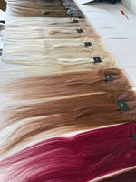 Extensiones de Cabello Brasileño con Frente de Encaje 13x4 5x5, Cabello Liso para Tejido con Cierre de Encaje Suizo HD en Color Rubio Balayage