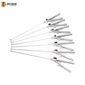 Soporte de aguja laparoscópica para uso quirúrgico, mandíbula recta y curvada, Kit de Cirugía de 5mm y 330mm de longitud, soporte de aguja de tijera quirúrgica - Product Image 3