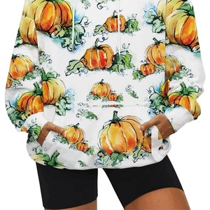 Sudadera con capucha de lana con estampado de sublimación hecha a medida de alta calidad para mujer estilo informal para invierno - Product Image 2