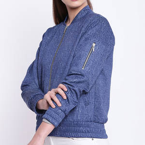 El mejor diseño de chaqueta de bombardero para mujer, chaqueta universitaria de talla grande con cremallera, chaqueta de bombardero de manga larga totalmente personalizada - Product Image 6