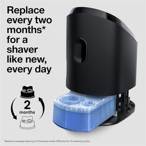 Braun Clean & Renew Refill Cartridges CCR, Replacement <b>Shaver</b> Cleaner Liquid Solution for Clean&Charge System, Pack of 10 - Product Image 2