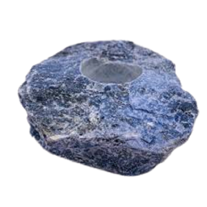Bougeoir en pierre naturelle sodalite bougeoir en cristal de pierre naturelle cristal de pierre précieuse reiki guérison grossiste approvisionnement - Product Image 5