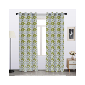 ผ้าม่านโพลีเอสเตอร์บริสุทธิ์สำหรับหน้าต่างแบนลายดอกฮิบิสคัสถักจากผู้จำหน่ายขายส่ง - Product Image 4