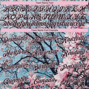 เสื้อสเวตเตอร์สวมหัวมีฮู้ดลายดอกไม้สีชมพูสีน้ำเงินออกแบบโลโก้ได้ตามต้องการ - Product Image 5