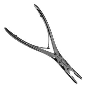 Instrumento Ortopédico ZAUFEL-JANSEN, Rongeur Óseo de Doble Acción de 7 Pulgadas, Mandíbulas Ligeramente Curvadas, Mango de Resorte de 4 mm, Instrumento Quirúrgico - Product Image 2