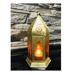 <b>Gold</b> Embossed Fancy Mini Hanging Moroccan <b>Lantern</b> on Hot Sale Available - Product Image 6