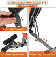 Banc d'entraînement pliable inclinable et déclinable pour haltères, pour la musculation à domicile, les abdominaux, les pompes et les développés couchés