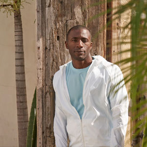 BEAM ODM Finished Unisex V-neck Embroidered Solid Thin Summer Smart Casual Zipper Hooded Light Weight <b>Jacket</b> - Product Image 3