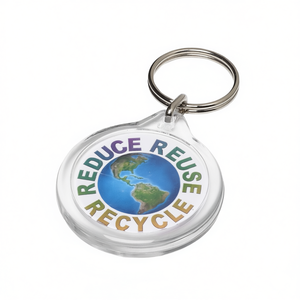 I7 Round Orb <b>Personalized</b> Promotional <b>Keychain</b> & Carabiner for Merchandising - Product Image 3