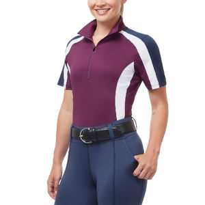 Chemises équestres pour femmes OEM sur mesure de haute qualité Chemises équestres de base pour femmes à cheval couches fabriquées en usine - Product Image 1