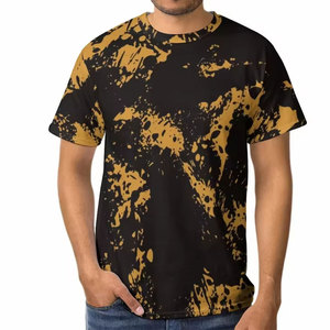เสื้อยืดผู้ชายลายมัดย้อมสีพื้น วิธีการพิมพ์คุณภาพดีที่สุด โรงงานผลิตโดยตรง สไตล์ลำลอง - Product Image 1