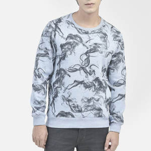 เสื้อกันหนาวสำหรับผู้ชายและผู้หญิงสีฟ้าผสม - Product Image 1