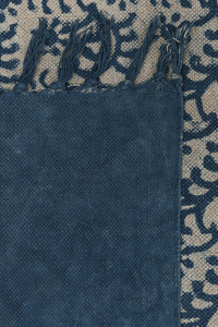 ห้องรับแขกสไตล์วินเทจของอินเดียพรมผ้าป่านทอปอกระเจาพรมถักมือสำหรับตกแต่งทำด้วยมืองานวิ่งตามสั่ง - Product Image 5