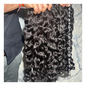 ผมคนผมหยิกธรรมชาติแบบ100% ผมคนอินเดียแบบหยิกสำหรับต่อผมตรง - Product Image 2