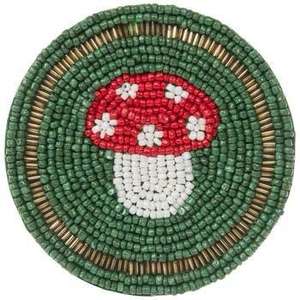 Artisan Beaded Coaster Heart Shaped Embroidered Coaster Placemat Cover Up Your Drinks Dining Table <b>Mats</b> Custom Colour - Product Image 6