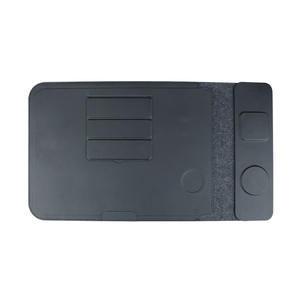 Chargeur sans fil magnétique 3-en-1 pour téléphone portable 15W, charge rapide, tapis de souris, support pour ordinateur portable, matériau PU, sac à main simple pour affaires - Product Image 3