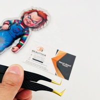 Support magnétique 2-en-1 pour extensions de cils Chucky's, palette en acrylique durable pour cils, outils professionnels pour salon