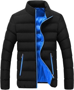 Men's Top Trendy Formal Winter Jacket Thickened Cotton Padded Coat with Casual Stand Collar Fashionable Warm Cardigan Outerwear - Product Image 1