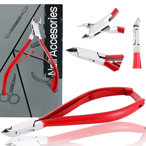 Red Color Eco-Friendly Manicure Tool Dead Skin Cutter Plier <b>Cuticle</b> Nipper Toenail <b>Trimmer</b> and Nail Clipper for Professionals - Product Image 4