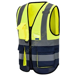 เสื้อกั๊กนิรภัยกันน้ำสำหรับผู้ชาย ANSI Class 1 - ชุดทำงานกลางแจ้งสำหรับคนงานก่อสร้าง ช่างภาพ ผ้าตาข่าย แฟชั่น Mangoes - Product Image 1