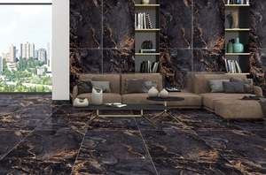 Ergon กระเบื้องปูพื้นสีดำมันวาวสูงกระเบื้องพอร์ซเลนเกรด9มม. คุณภาพความต้องการสูงกระเบื้องราคาโรงงานขายส่ง - Product Image 3