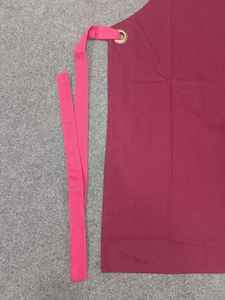 Delantal de chef con cuello redondo de algodón 100% de alta calidad y camisetas para niñas Polos Diseño formal Estampado personalizado - Product Image 3