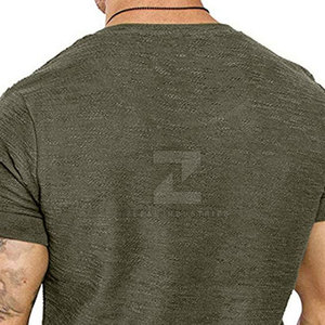 T-shirts pour hommes été 2025, dernier design, 100% coton, respirant, écologique, uni, haute qualité, logo personnalisé, vente en gros personnalisée - Product Image 5