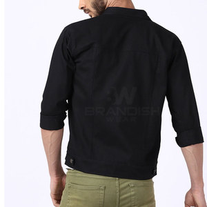 Chaqueta vaquera transpirable para uso en exteriores para hombre, venta al por mayor, chaqueta de invierno de algodón hecha con logotipo personalizado para hombre, hecha en Pakistán - Product Image 4