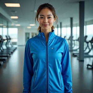 Veste d'entraînement pour femmes Tissu de coton imprimé pour le yoga, la randonnée et le football Vestes de sport d'hiver et d'automne pour femmes - Product Image 6