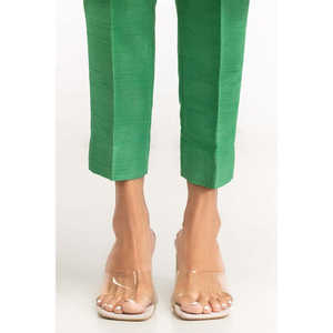 ชุดสูทผ้าไหมชามูสพิมพ์ลายดิจิตอลสีเขียวสำหรับผู้หญิง - Product Image 5