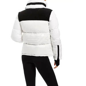 <b>Cheap</b> Price High Quality Women <b>Puffer</b> <b>Jackets</b> Plus Size Breathable Knitted Stand Collar Polyester Filled Winter Sale - Product Image 3