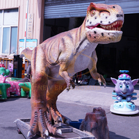 Modèle électrique de taille réelle de dinosaure animatronique simulé d'intérieur pour parc d'aventure de centre commercial et aéroport en métal