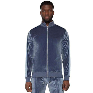Conjunto de dos piezas de terciopelo vintage con capucha y lavado ácido, personalizado con logo, para hombre, de invierno, para embarazadas, chándal de ocio. - Product Image 4