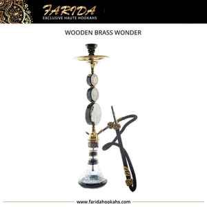 2022 cachimba maravilla de latón de madera de lujo con inserciones de perlas madre intrincadas juego de Shisha de alta calidad caja de acabado de laca única - Product Image 5