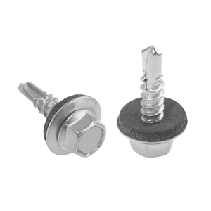 Tornillo Autoperforante para Techo con Cabeza Hexagonal y Arandela de Goma EPDM, Acero Inoxidable 410, Métrico y en Pulgadas - Product Image 1