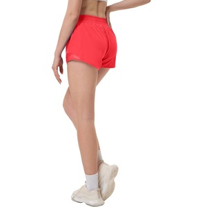 กางเกงขาสั้นสำหรับสุภาพสตรีสีราสเบอร์รี่แข็งแรงทรงปานกลางทำจากโพลีเอสเตอร์100% แบบปรับแต่งได้มีกระเป๋าตรงจากบังคลาเทศ - Product Image 3