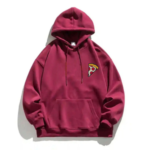 Sudaderas con capucha para hombre lavadas con ácido de alta calidad bordado de chenilla personalizado reserva capaz OEM ODM Último precio - Product Image 2