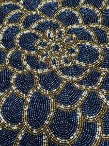 Mantel Individual con cuentas, cargador redondo hecho a mano para comedor de lujo y decoración de vacaciones, pieza única hecha a mano con cuentas, mantel, inauguración de la casa - Product Image 3