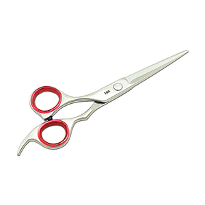 5.5 Inch <b>Left</b> <b>Handed</b> Professional Barber Shears Razor Edge Sharp Hairdressing <b>Scissors</b> High Carbon Steel Removable Finger Rest - Product Image 3