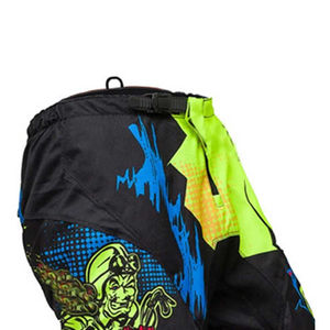 Pantalon de motocross unisexe, imprimé numérique, polyester/nylon 220g, séchage rapide, haute visibilité, manches longues, design noir, vert, bleu - Product Image 5